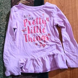 Purple long sleeve kids size 5